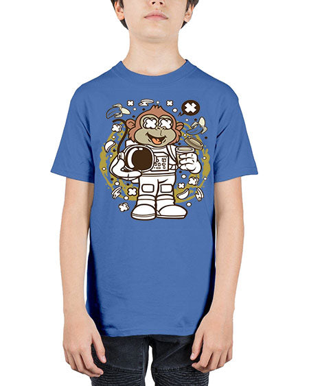 Monkey Astronaut - monkey - Youth Tee Unisex