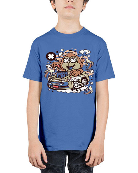 Monkey Hotrod - monkey - Youth Tee Unisex