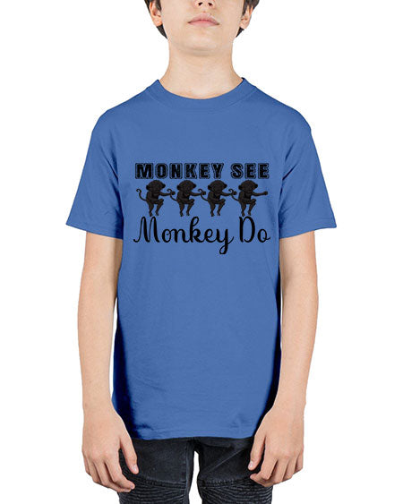 Monkey see monkey do  - monkey - Youth Tee Unisex