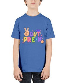 Peace Out PreK Peace Hand 638# - prek headstart - Youth Tee Unisex