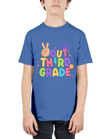 Peace Out third Grade Peace 648# - third grade - Youth Tee Unisex