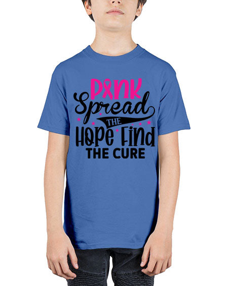 Pink Spread the Hope Find the Cure 10# - breast cancer - Youth Tee Unisex