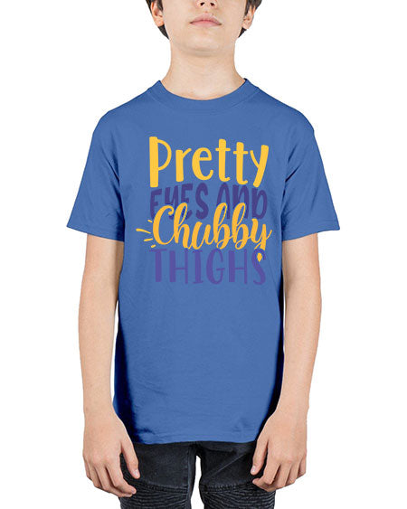 Pretty Eyes And Chubby Thighs Style 192# - baby - Youth Tee Unisex
