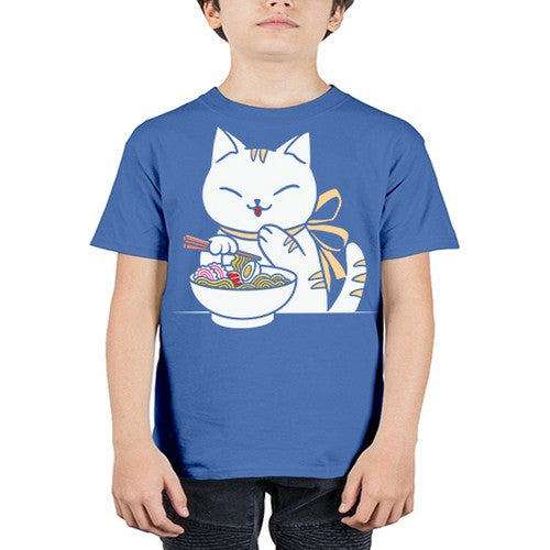Ramen Cat Kawaii Anime Tee Japanese 280# - anime - Youth Tee Unisex