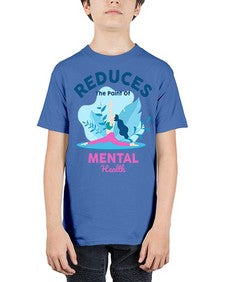 Reduces the Paint of Mental Health 495# - yoga - Youth Tee Unisex