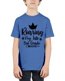 Roaring My Into third Grade 766# - third grade - Youth Tee Unisex