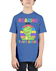 Roaring to third Grade Trex 773# - third grade - Youth Tee Unisex