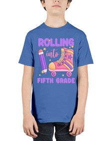 Rolling into fifth Grade 784# - fifth grade - Youth Tee Unisex
