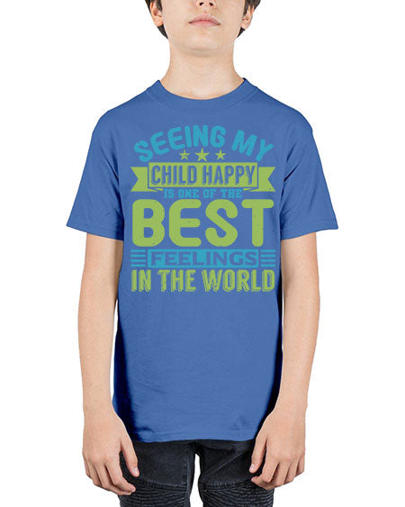 Seeing my child happy is the Best Feeling Style 201# - baby - Youth Tee Unisex