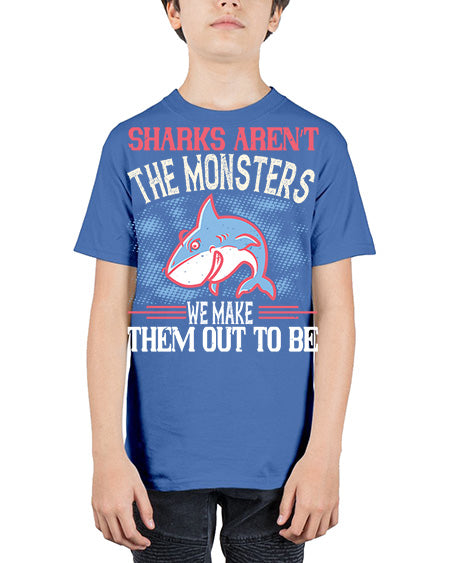 Sharks aren’t the monsters we make them out to be Style 24# - shark-fish - Youth Tee Unisex