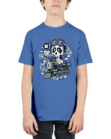 Skull Train 1067# - skull and bones - Youth Tee Unisex