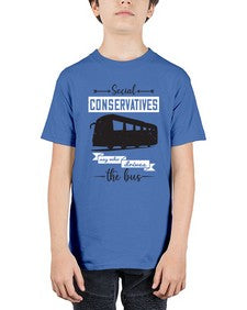 Social conservatives say who drives the bus 5# - bus - Youth Tee Unisex