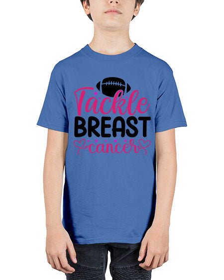 Tackle Breast Cancer 4# - breast cancer - Youth Tee Unisex