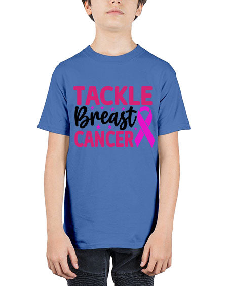 Tackle Breast Cancer 5# - breast cancer - Youth Tee Unisex