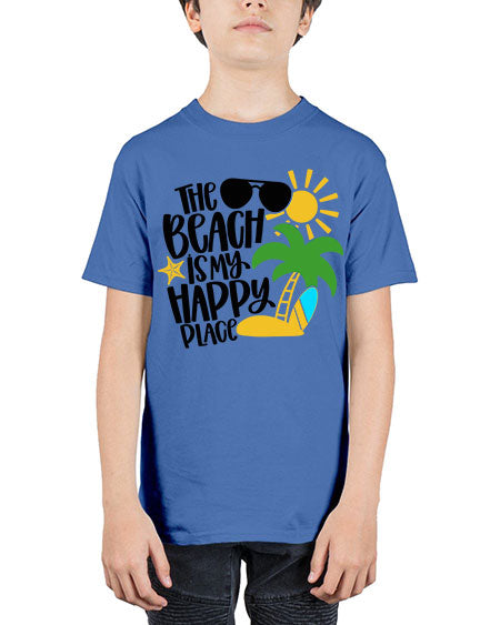 The Beach Is My Happy Place Style 12# - summer - Youth Tee Unisex