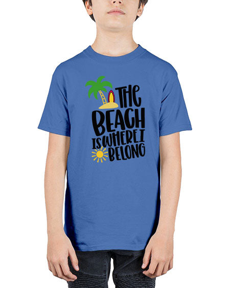 The Beach Is Where I Belong Style 11# - summer - Youth Tee Unisex