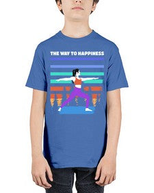 The Way to Happiness 566# - yoga - Youth Tee Unisex