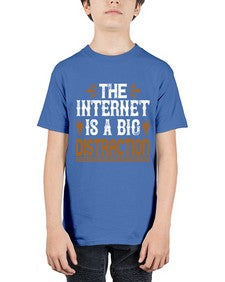 The internet is a big distraction 53# - internet - Youth Tee Unisex