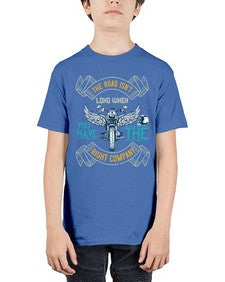 The road isnt long when you have the right company 69# - motorcycle - Youth Tee Unisex