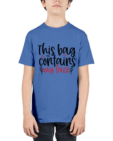 This bag contains my face Design Style 216# - beauty - fashion - Youth Tee Unisex