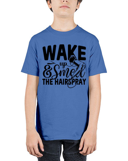 Wake Up Smell The Hairspray 1601# - hairdresser - Youth Tee Unisex