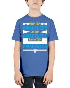 Walk with awareness Eat with awareness Breathe with awareness Style 9# - Self awareness - Youth Tee Unisex