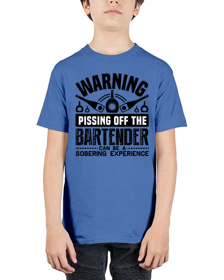 Warning Style 462# - bartender - Youth Tee Unisex