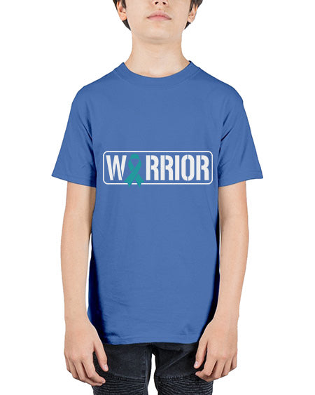 Warrior PTSD Awareness Teal Military 2# - PTSD - Youth Tee Unisex