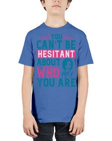 You cant be hesitant about who you are Style 48# - black afro - Youth Tee Unisex