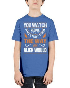 You watch people and stufey them 47# - ufo - Youth Tee Unisex