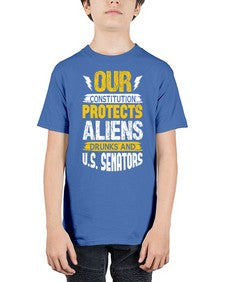 Your constituion protects aliens and drunks 49# - ufo - Youth Tee Unisex
