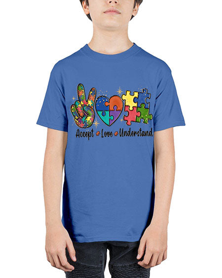 accept love understand 2# - autism - Youth Tee Unisex