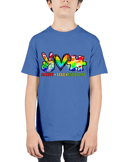 accept love understand - autism - Youth Tee Unisex
