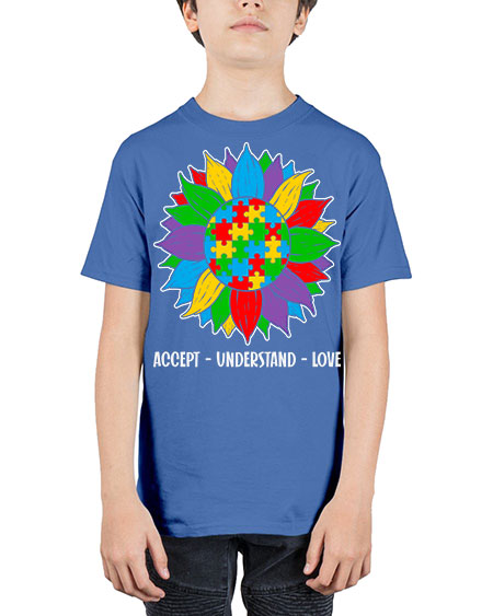 autism accept understand 7# - autism - Youth Tee Unisex