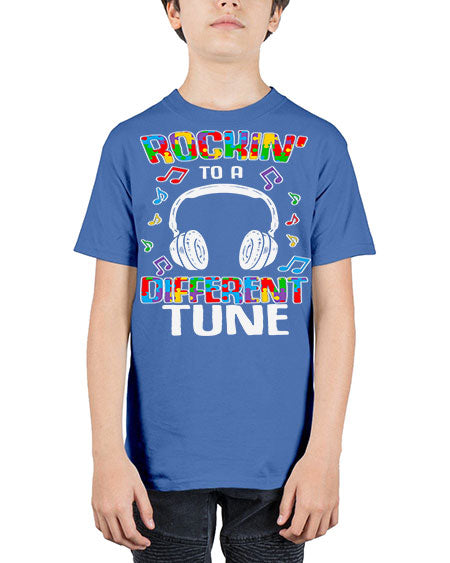 autism game rocking to a 23# - autism - Youth Tee Unisex