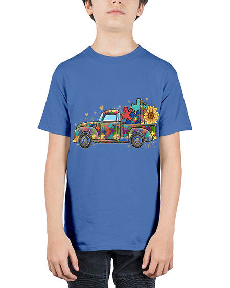 autism pick up truck - autism - Youth Tee Unisex