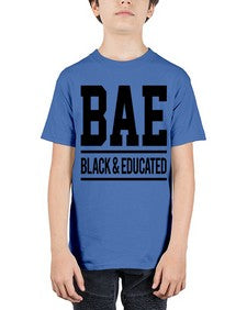 bae 268# - black words and phrases - Youth Tee Unisex