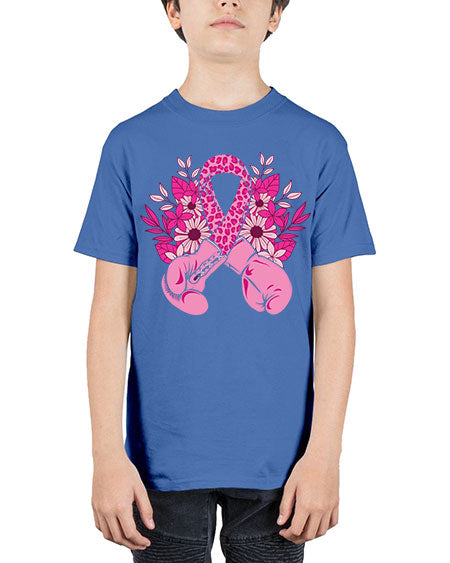 boxing gloves breast cancer - breast cancer - Youth Tee Unisex