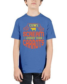 cows scream louder than carrots 135# - vegan - Youth Tee Unisex