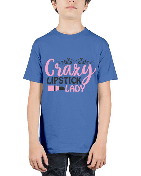 crazy lipstick lady Style 159# - beauty - fashion - Youth Tee Unisex