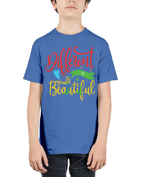 different is beautiful Style 11# - autism - Youth Tee Unisex
