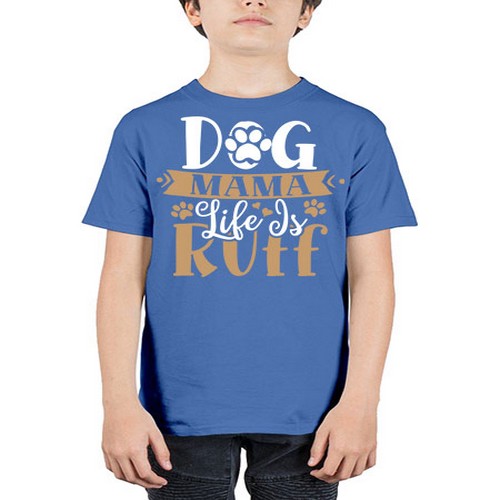 dog mama life is ruff 82# - dogs - Youth Tee Unisex