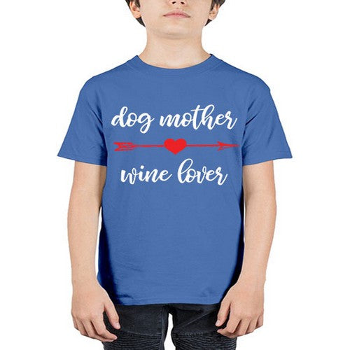 dog mom wine 84# - dogs - Youth Tee Unisex
