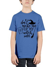 dont make me flip my witch switch 44# - witch - Youth Tee Unisex