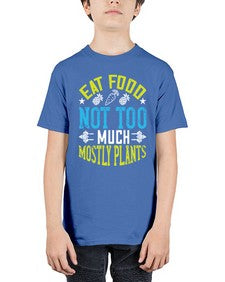 eat food not too much mostly plants 157# - vegan - Youth Tee Unisex