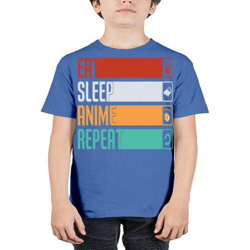 eat sleep anime repeat225# - anime - Youth Tee Unisex