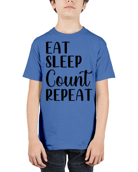 eat sleep count repeat 735# - pharmacist - Youth Tee Unisex