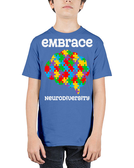embrace neurodiversity autism awareness 87# - autism - Youth Tee Unisex