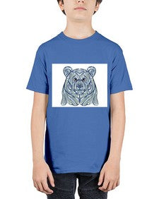 ethnic bear 416# - mandala - Youth Tee Unisex