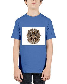 ethnic lion 430# - mandala - Youth Tee Unisex